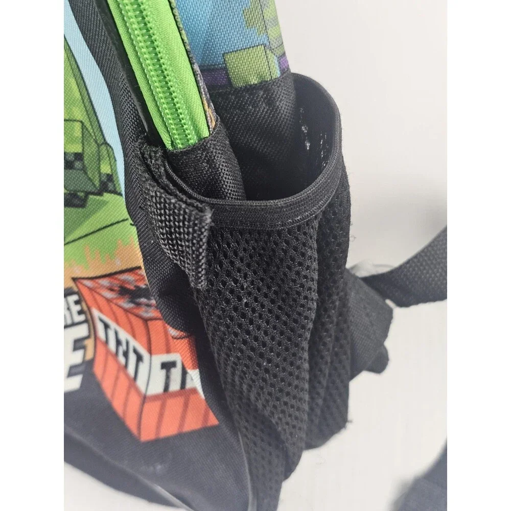 Minecraft Creeper TnT Adventure Mode 16-Inch Kids Backpack Back To School Bag